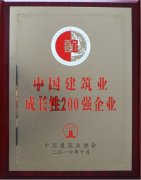 中国建筑业双200强企业（2015年度）