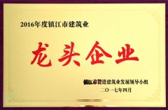 镇江市建筑业龙头企业（2016年度）