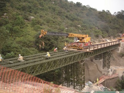 香港大屿山旅游专线施工便桥